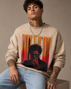 Blinded By The Lights Streetwear Sweatshirt – Sand Beige (350 GSM)