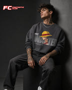 Most Wanted Anime Graphic Streetwear Sweatshirt – Charcoal (350 GSM)