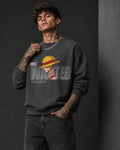 Most Wanted Anime Graphic Streetwear Sweatshirt – Charcoal (350 GSM)