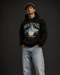 The Mountain Nature Graphic Hoodie – Black (360 GSM)